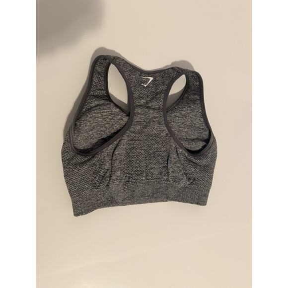 Womens Gymshark Sports Bra Extra Small Gray Marl Vital Seamless Athleisure - Picture 3 of 6
